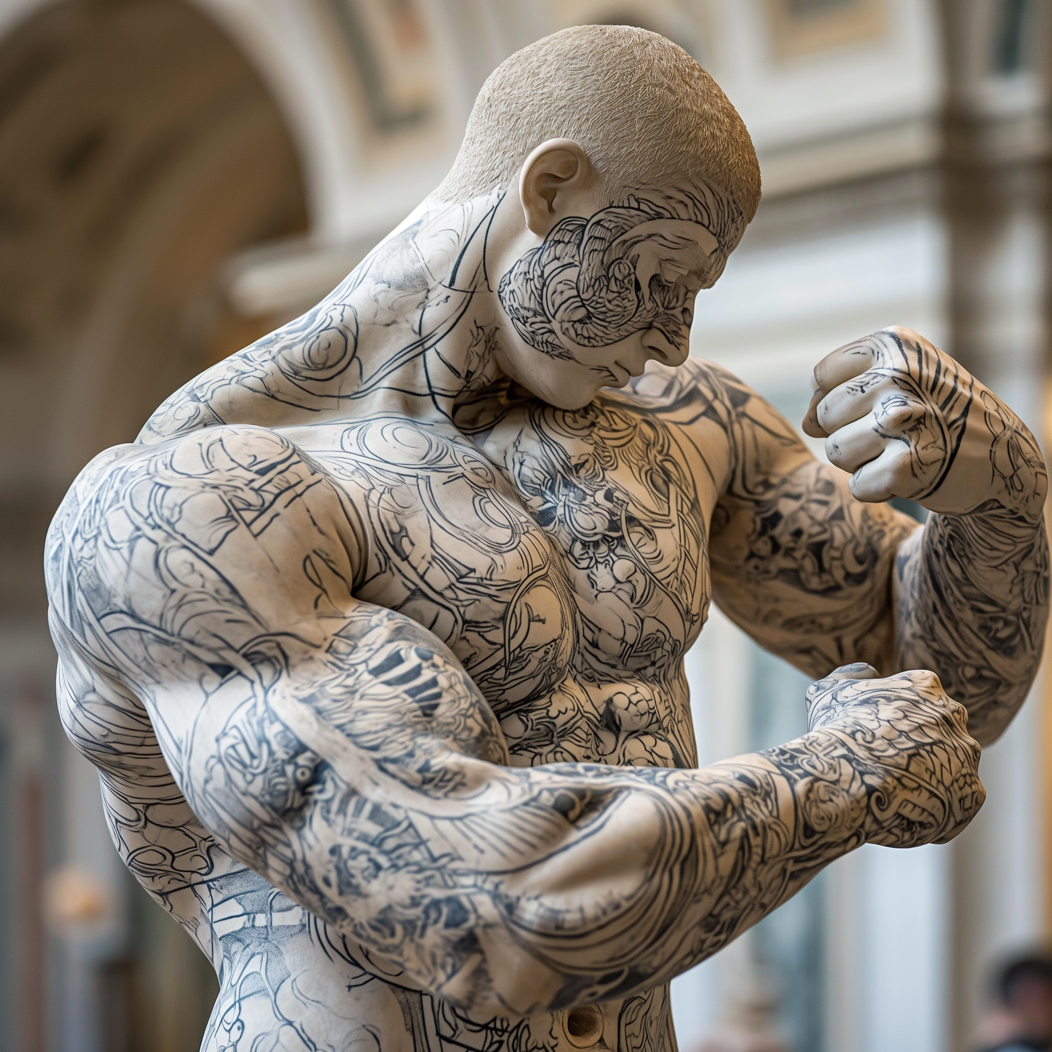 estatua marmol tatuajeas ai ia 17